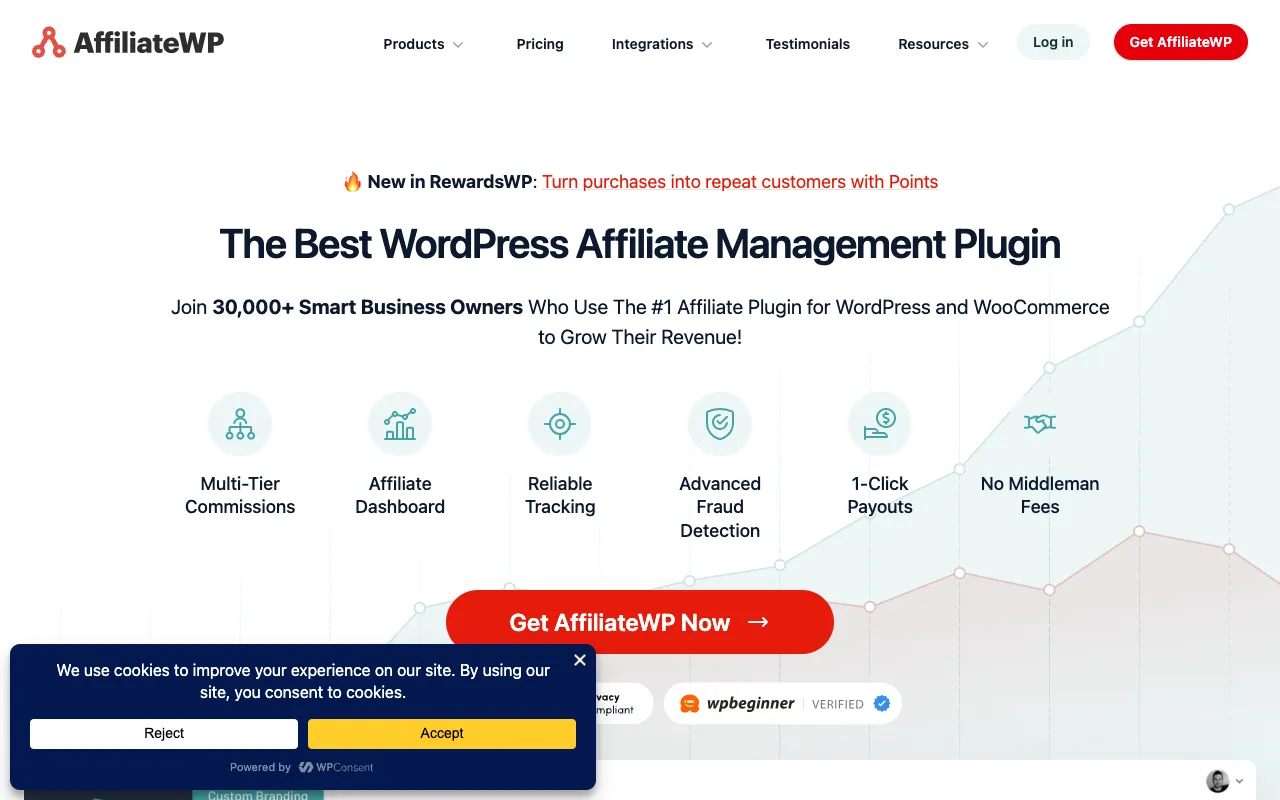 Image of AffiliateWP – Best WordPress Affiliate Management Plugin