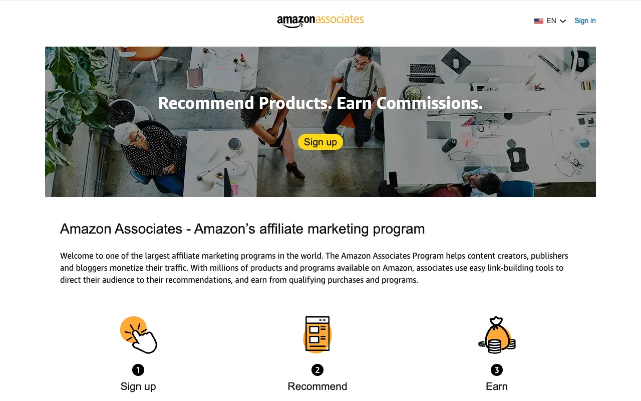Image of Amazon Associates – The World's Largest Affiliate Program
