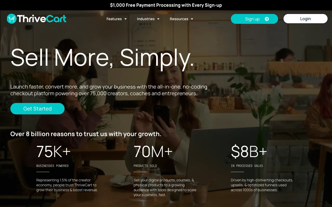 Image of ThriveCart – The Best Shopping Cart Platform for Affiliate Marketers