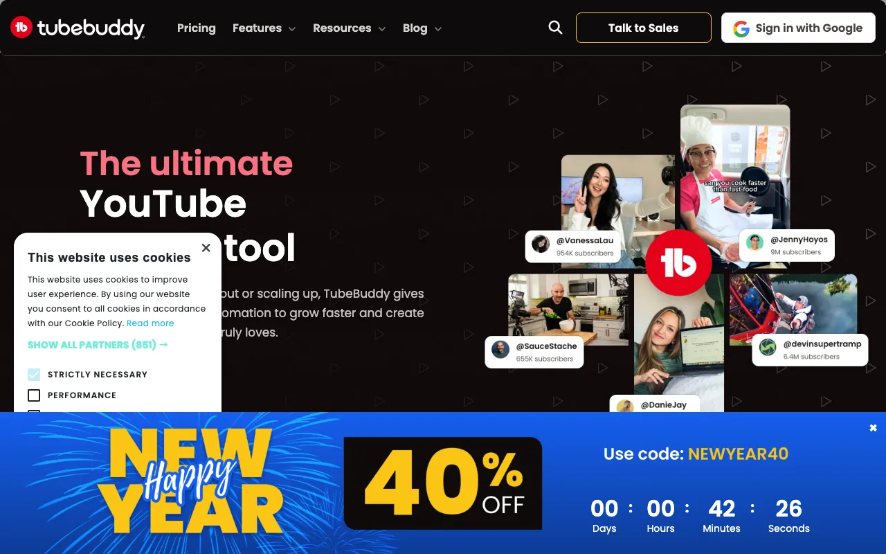 Image of TubeBuddy – The #1 YouTube Optimization Tool for Affiliate Marketers