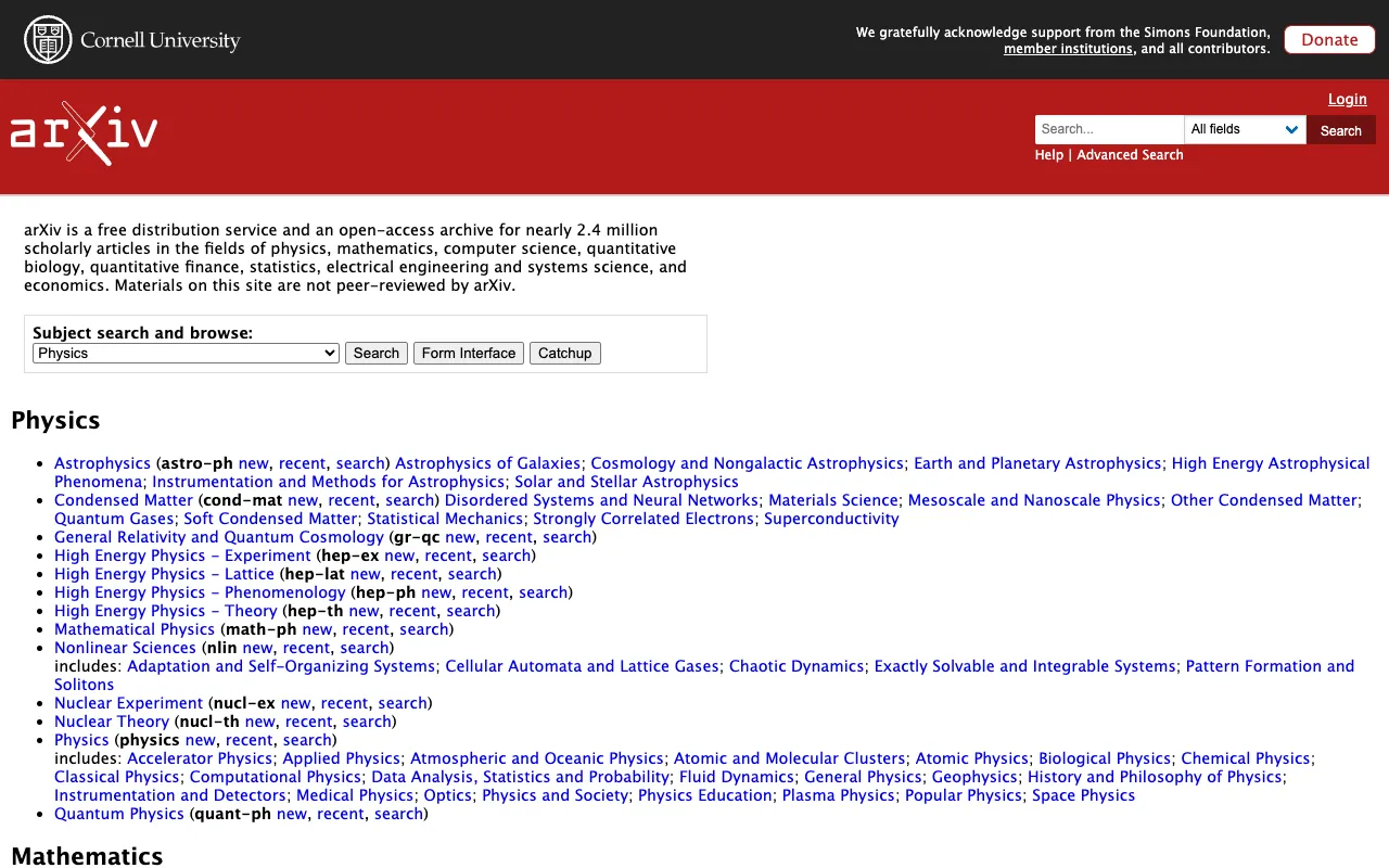 Image of arXiv – The Essential Free Research Archive for AI Researchers