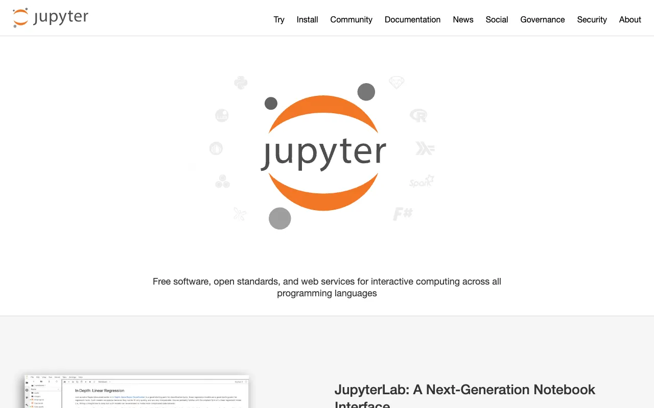 Image of Jupyter Notebook/Lab – Beste interaktive Computing-Umgebung für KI-Forscher