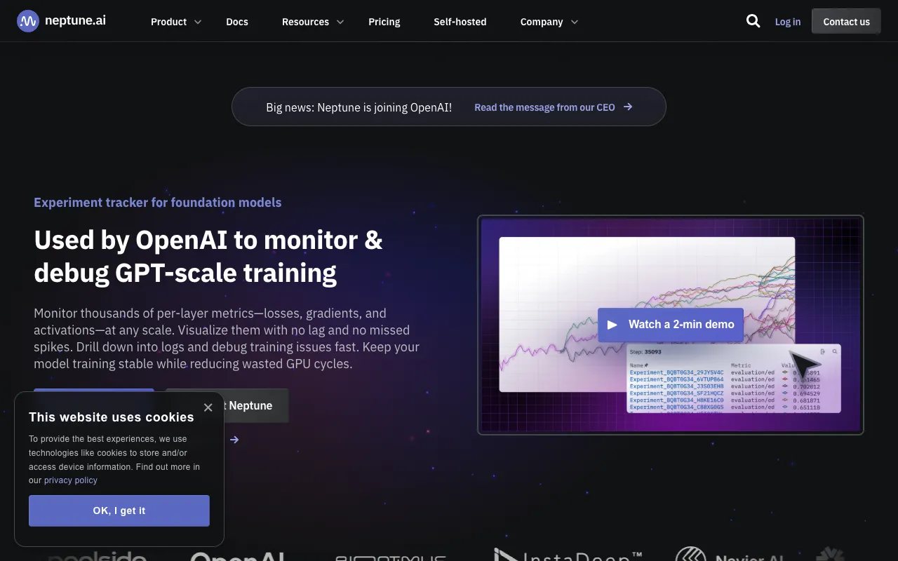 Image of Neptune.ai – Das essentielle Metadaten-Repository für KI-Forschung & MLOps