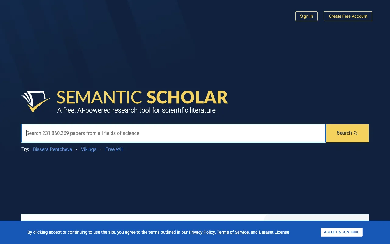 Image of Semantic Scholar – The Best AI Tool for Scientific Literature Research