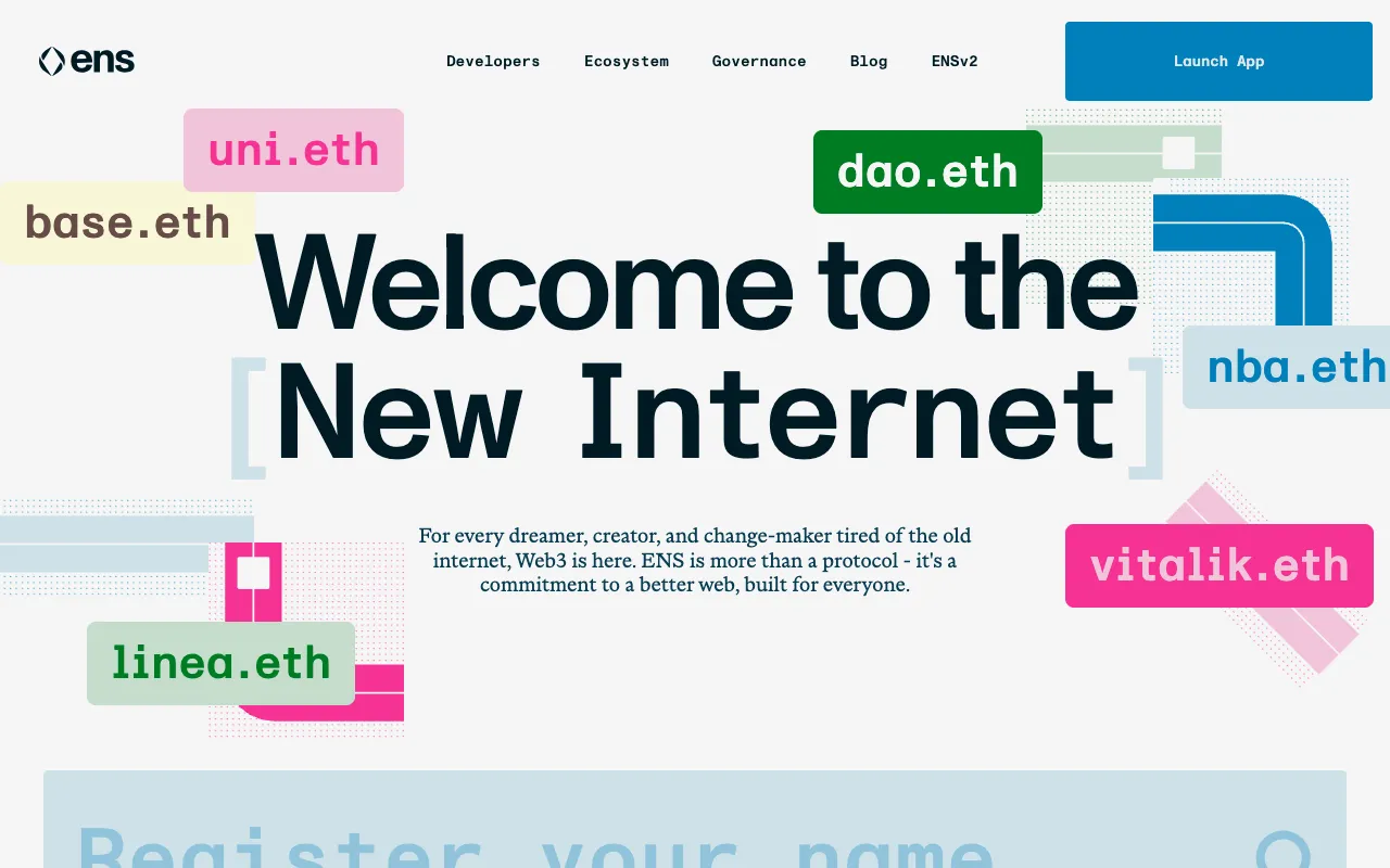 Image of ENS (Ethereum Name Service) – The Essential Naming Protocol for Blockchain Developers