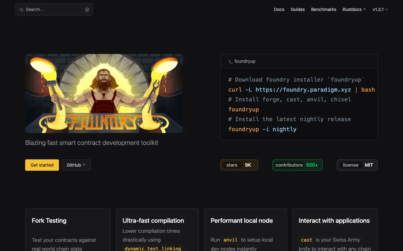 Image of Foundry – Best Ethereum Development Toolkit for Blockchain Developers