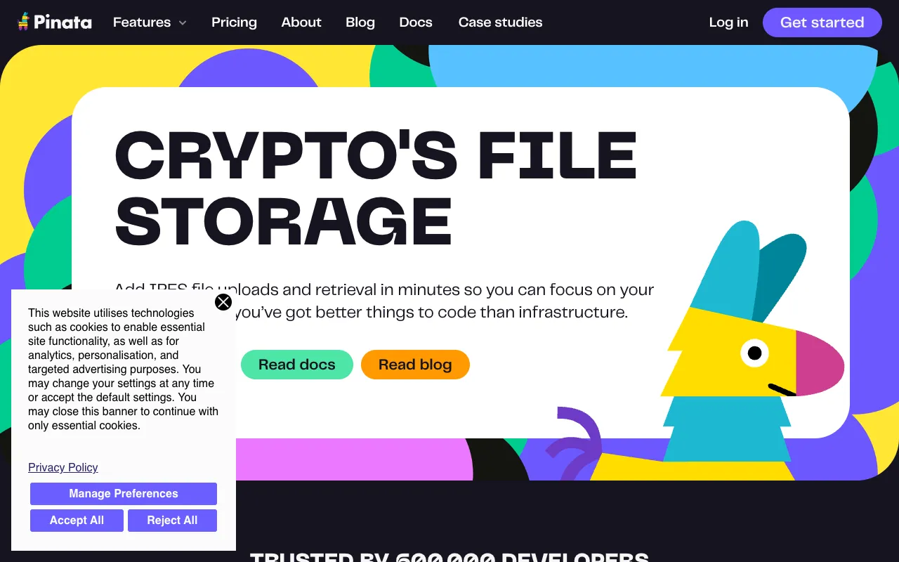 Image of Pinata – Bester IPFS Pinning- & Gateway-Service für Blockchain-Entwickler