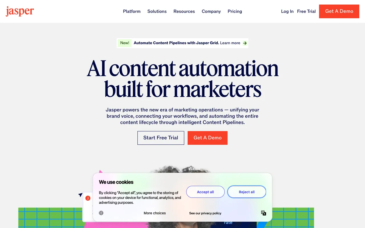 Image of Jasper – コンテンツマーケターのための究極のAIコンテンツジェネレーター