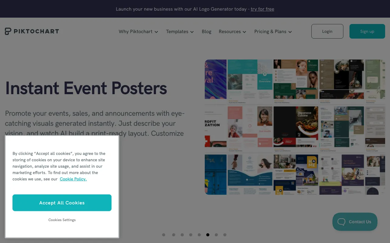 Image of Piktochart – 营销人员首选的最佳信息图表与视觉内容工具