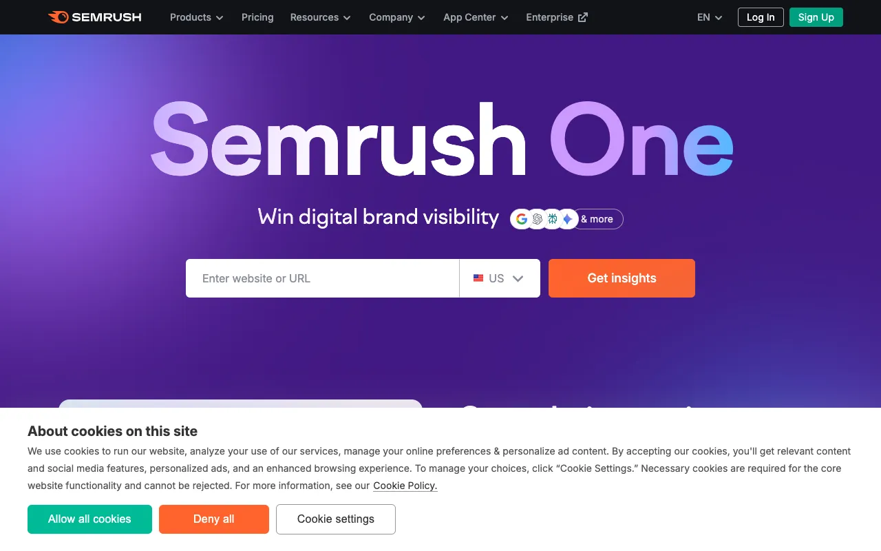 Image of SEMrush – مجموعة الأدوات التسويقية الشاملة النهائية لمسوقي المحتوى