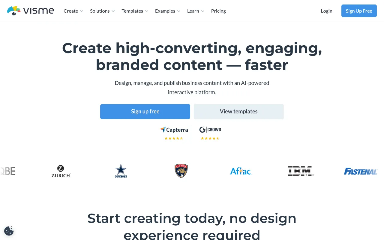 Image of Visme – The Best Visual Content Creation Tool for Marketers