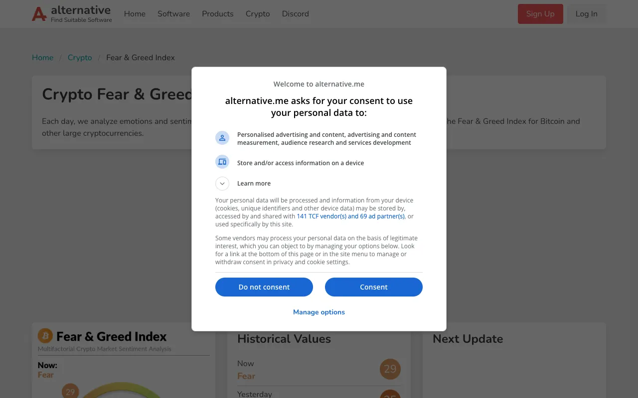 Image of Fear & Greed Index – The Ultimate Crypto Market Sentiment Gauge