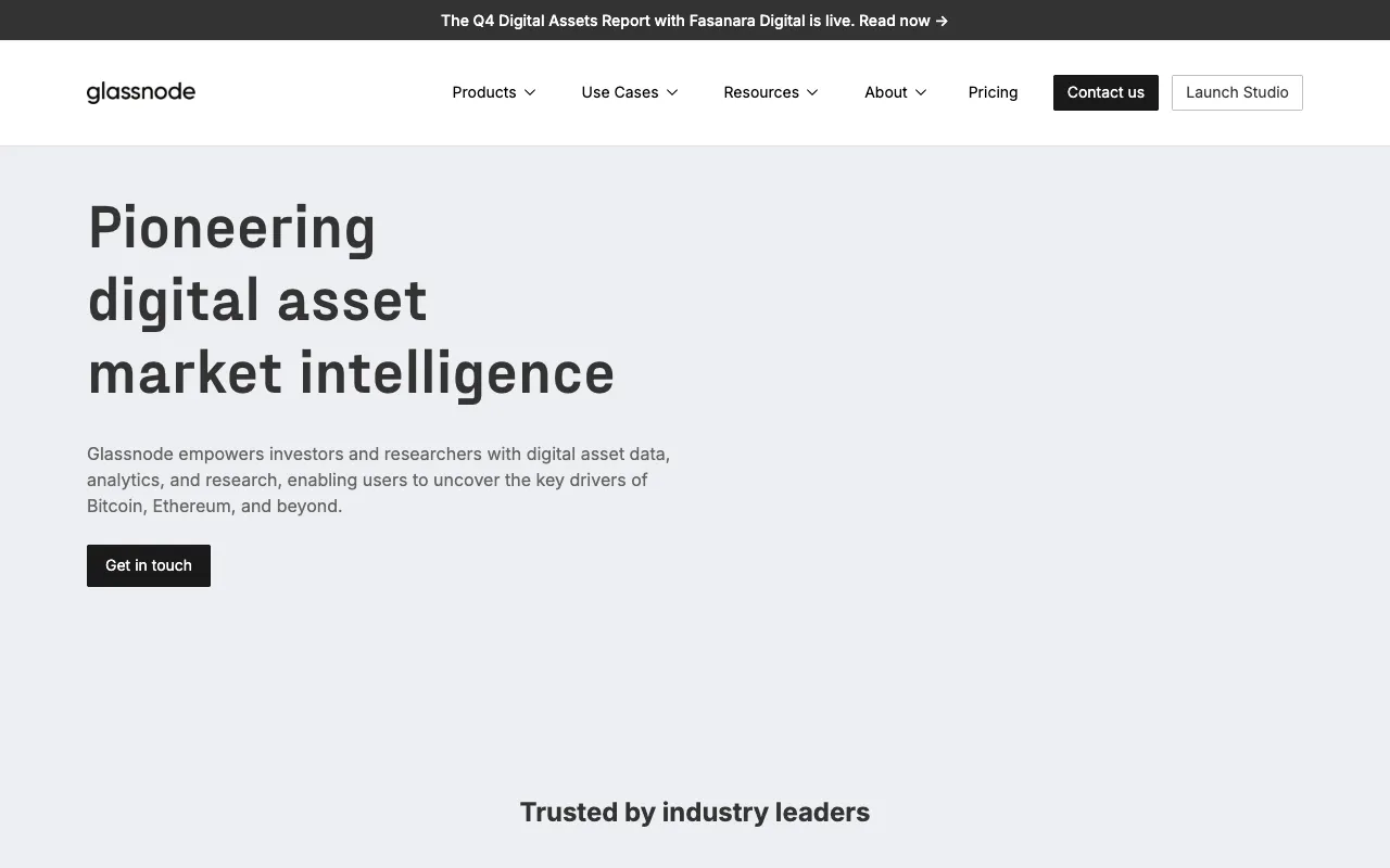 Image of Glassnode – The Best On-Chain Intelligence Platform for Crypto Traders