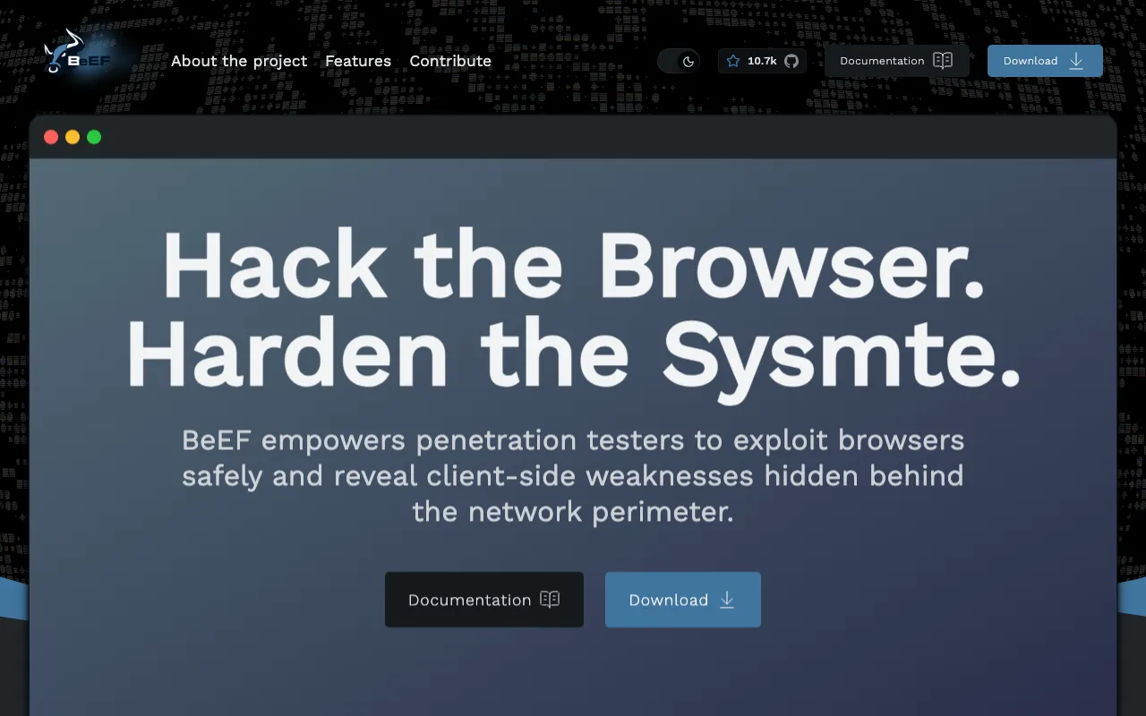 Image of BeEF – The Premier Browser Exploitation Framework for Cybersecurity Experts
