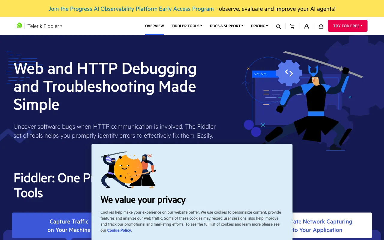 Image of Fiddler – The Essential Web Debugging Proxy for Cybersecurity Experts
