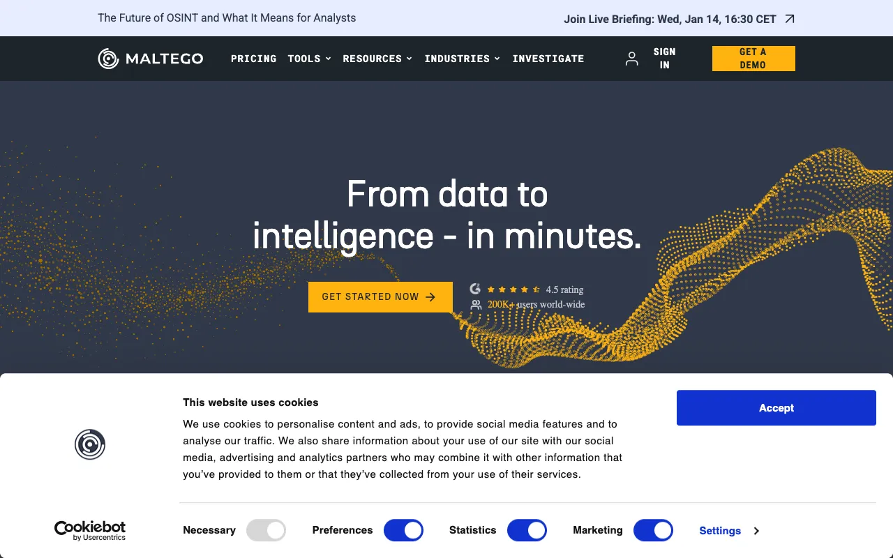 Image of Maltego – The Leading Interactive Data Mining Tool for Cybersecurity Investigations