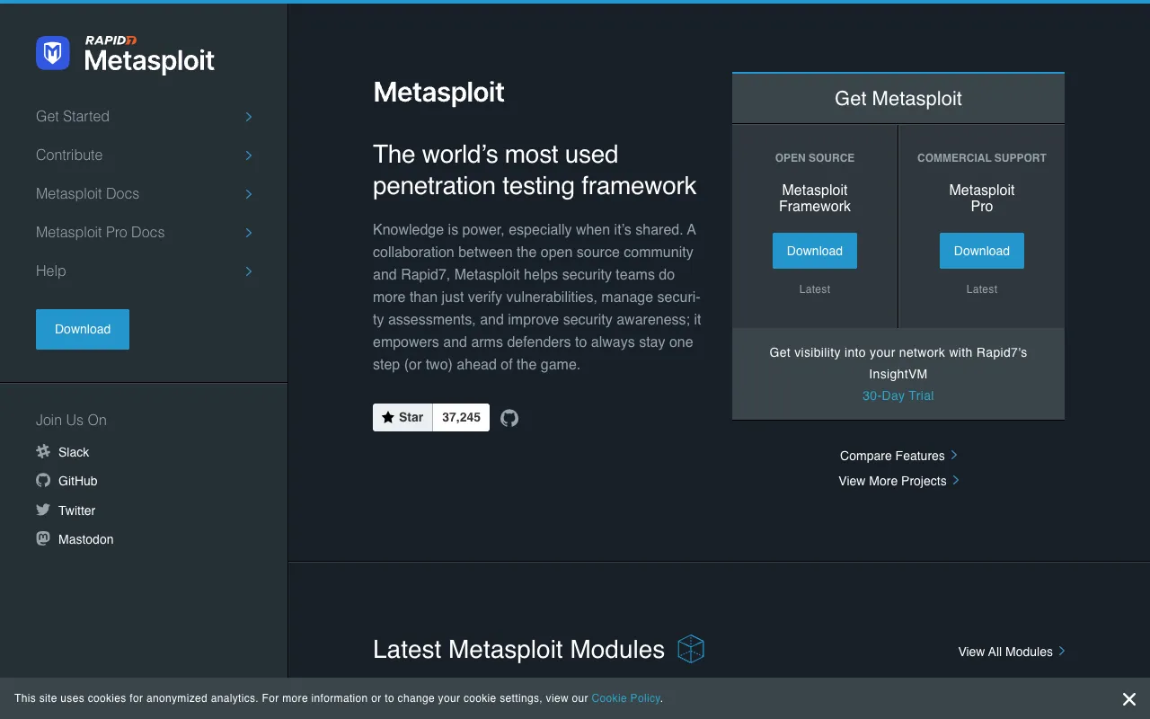 Image of Metasploit – The Essential Penetration Testing Framework for Cybersecurity Experts