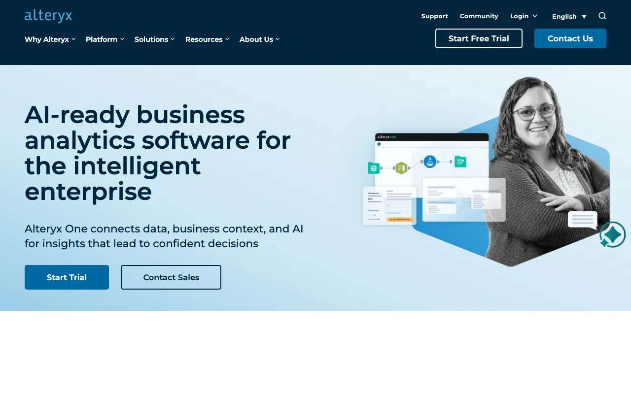Image of Alteryx – Best Data Analytics and Automation Platform for Data Scientists