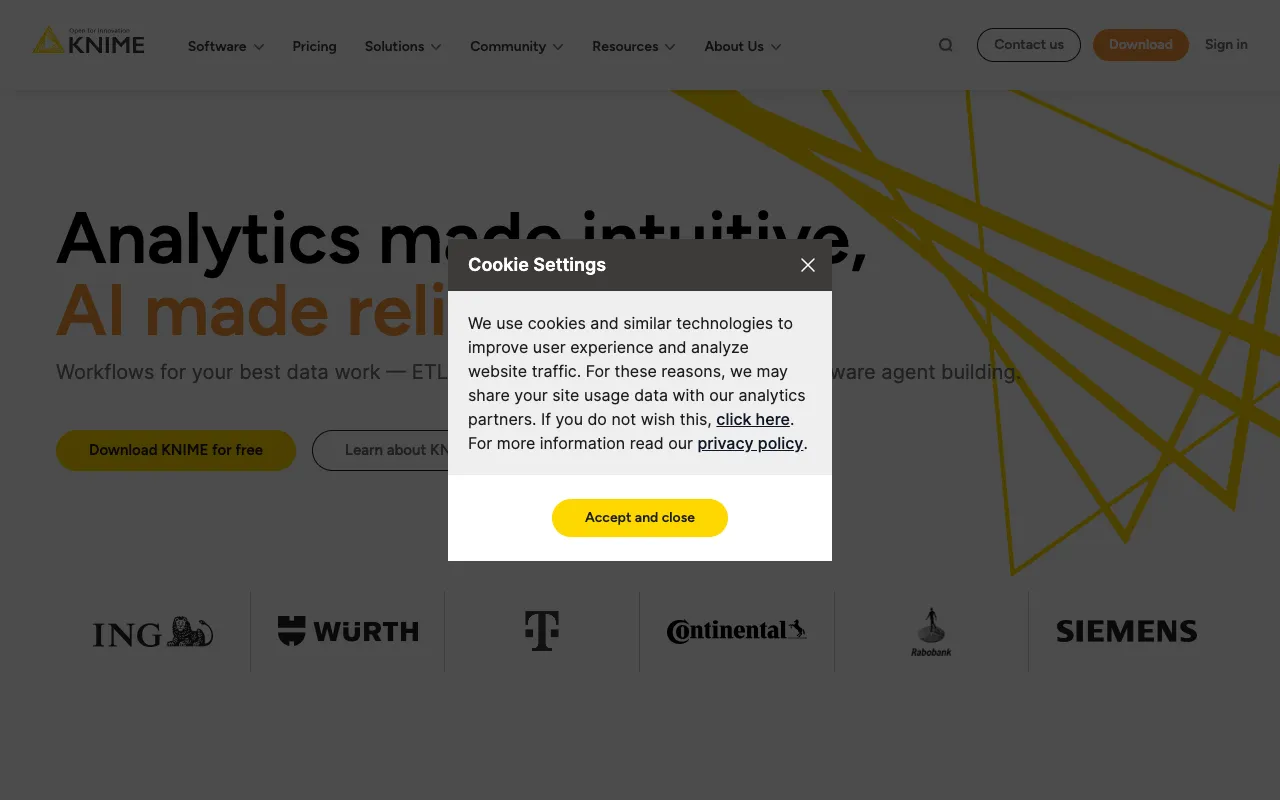 Image of KNIME – The Premier Open-Source Platform for Visual Data Science