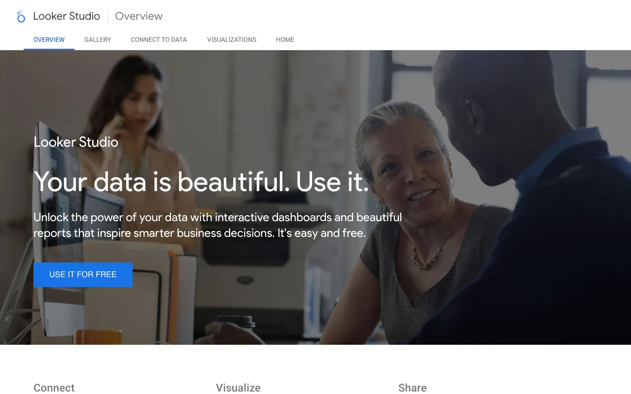 Image of Google Data Studio (Looker Studio) – The Best Free Data Dashboard Tool for Digital Marketers