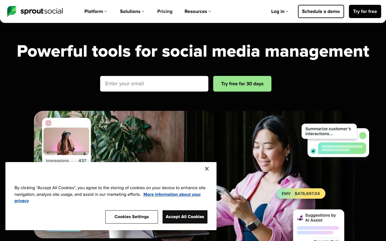 Image of Sprout Social - 数字营销人员的终极社交媒体管理平台