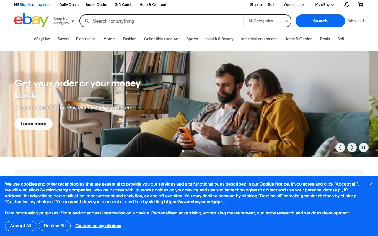 Image of eBay – 面向电商卖家的全球领先市场平台