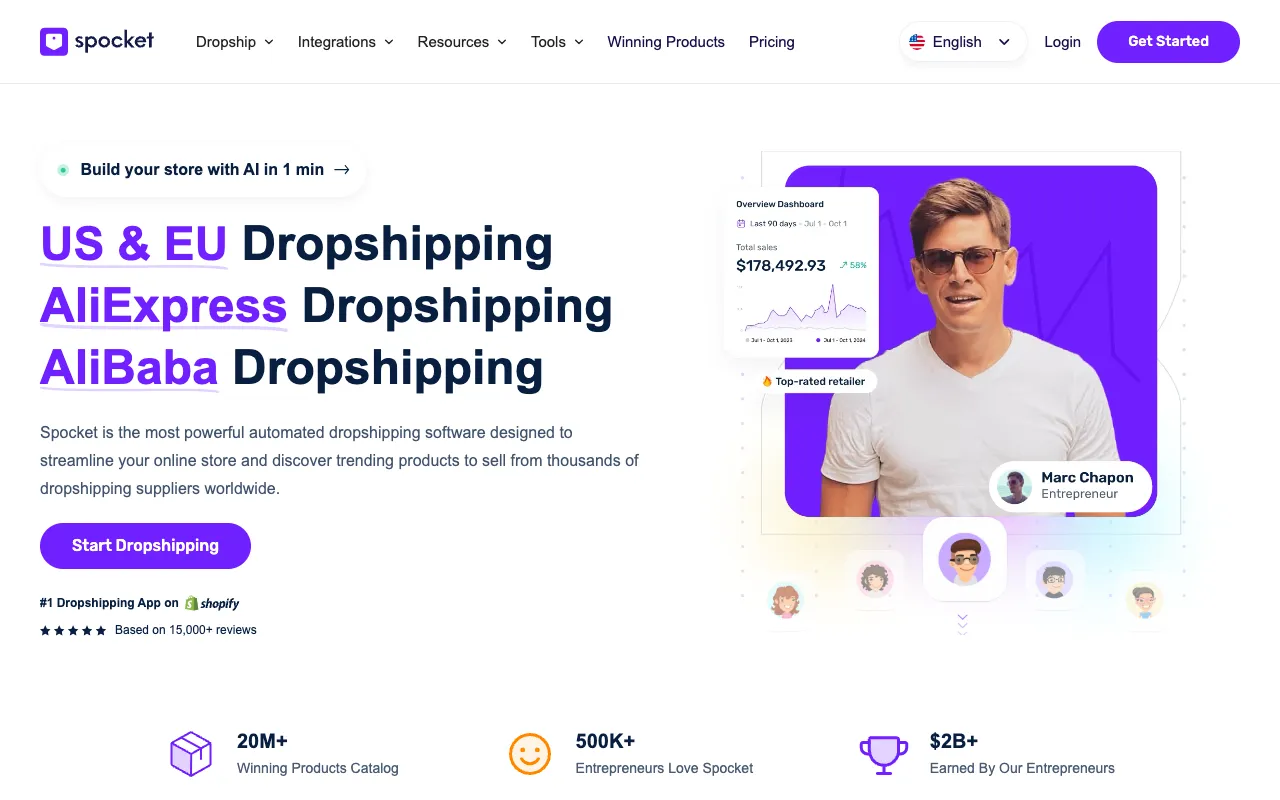 Image of Spocket – The Ultimate Dropshipping Marketplace for E-commerce Sellers