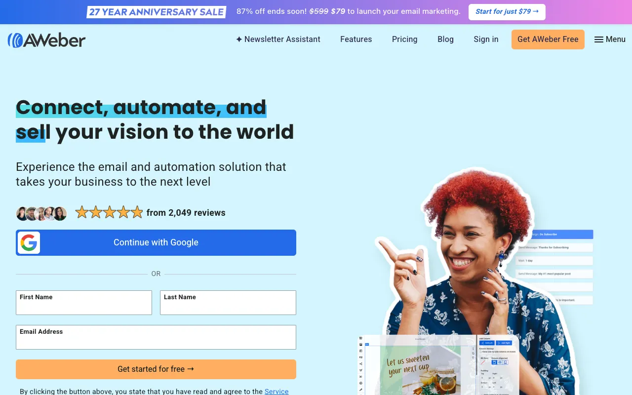 Image of AWeber – The Best Email Marketing Tool for Marketers