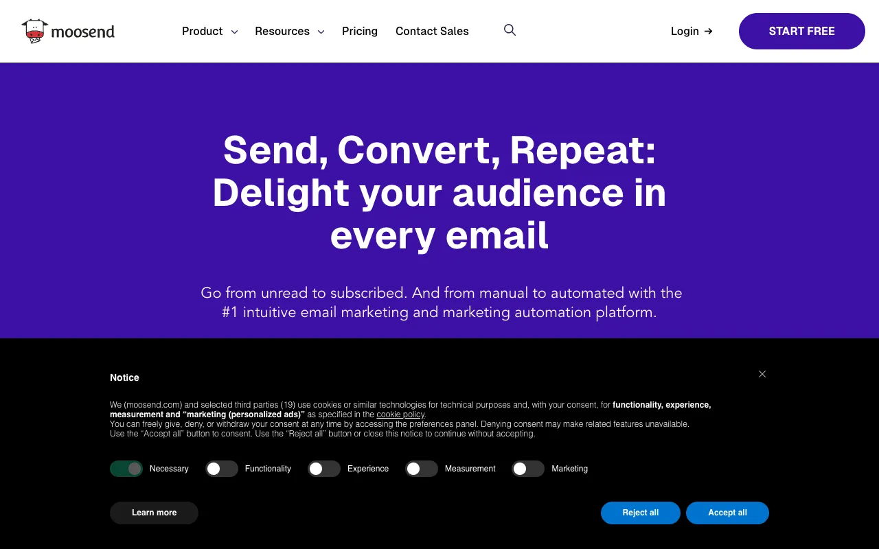 Image of Moosend – Best Email Marketing & Automation Platform