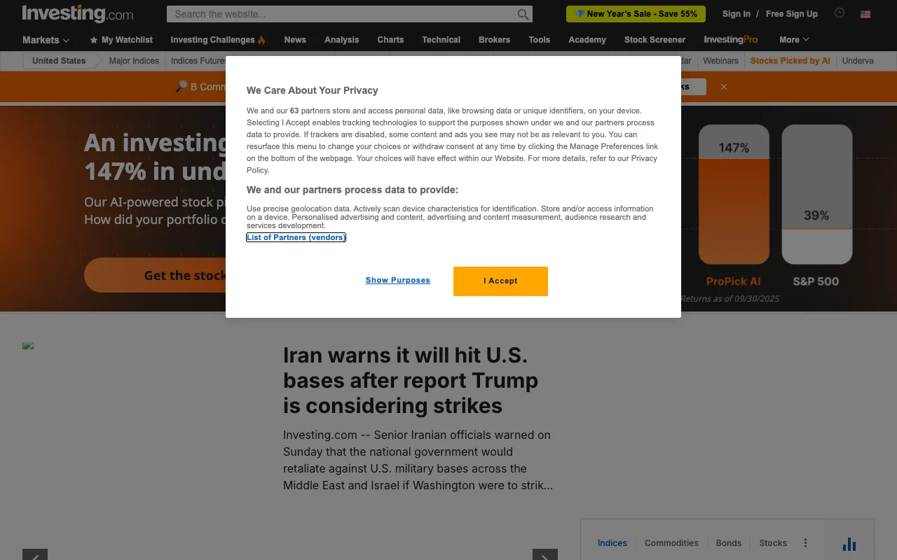 Image of Investing.com – The Ultimate Financial Portal for Forex Traders