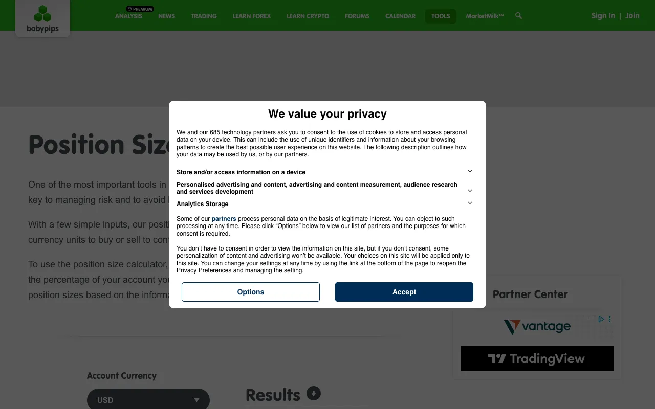 Image of Position Size Calculator – The Essential Risk Management Tool for Forex Traders