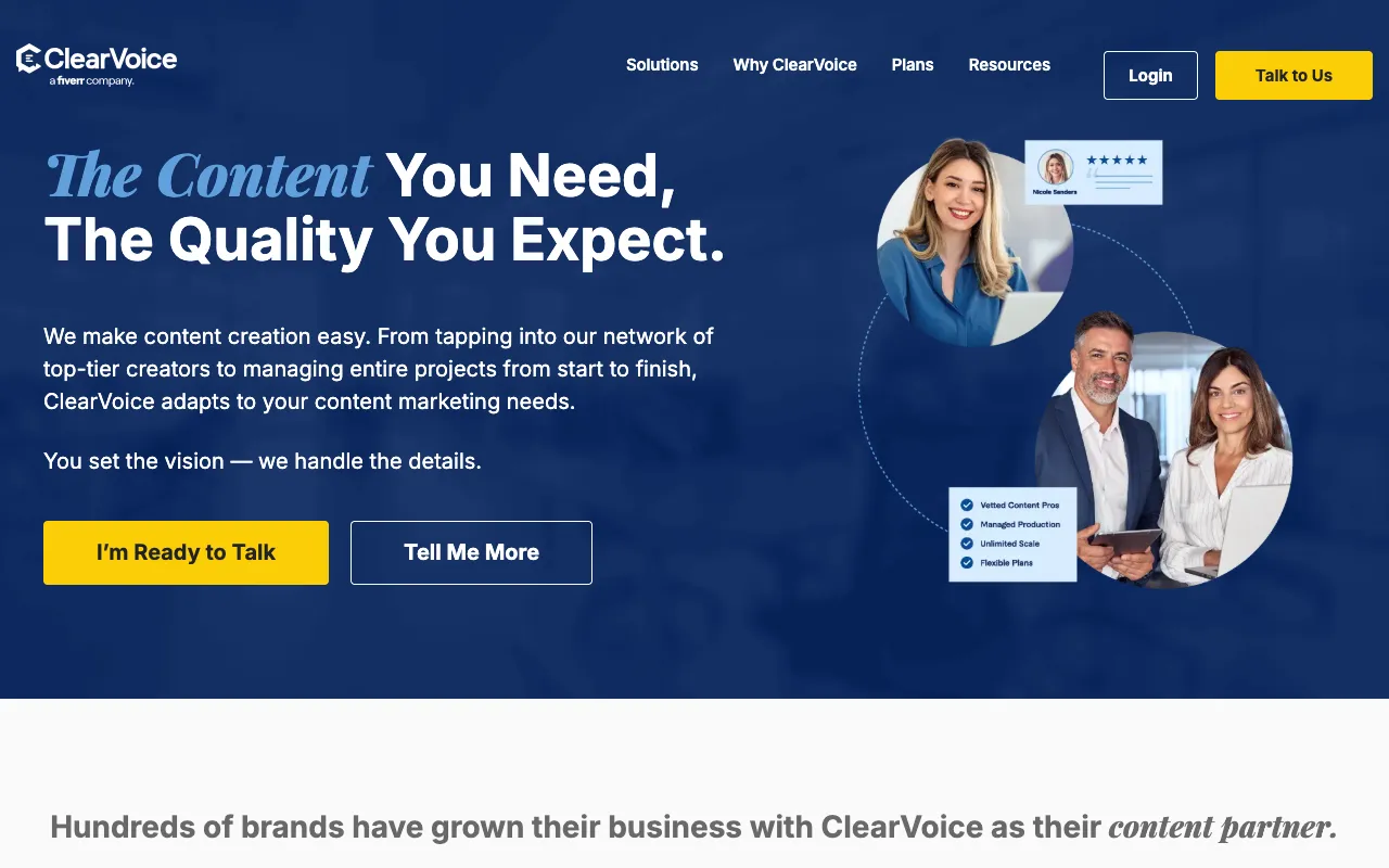 Image of ClearVoice – The Premier Content Marketing Platform for Freelance Writers