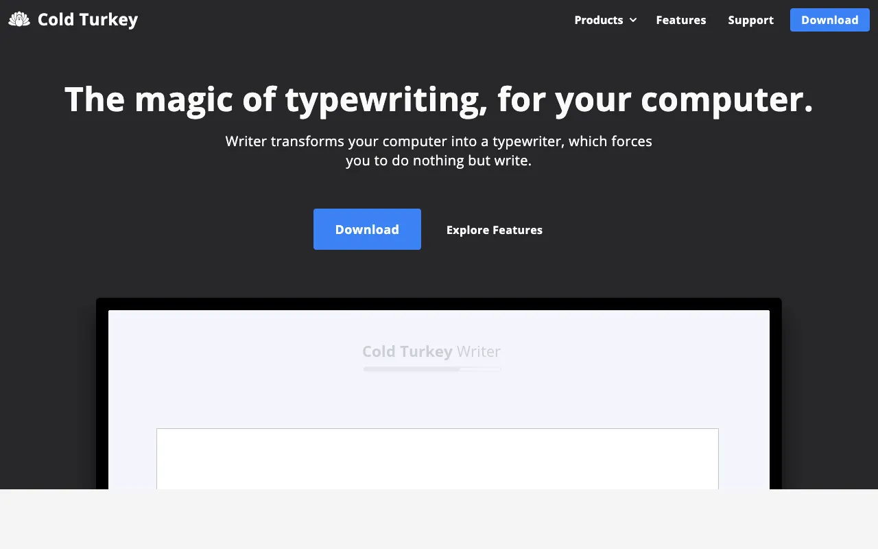 Image of Cold Turkey Writer – The Best Distraction-Free Tool for Freelance Writers