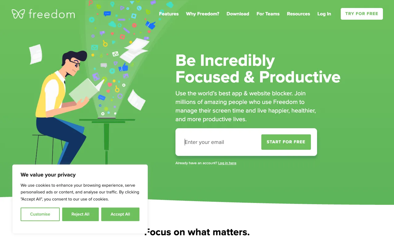 Image of Freedom – Best Website & App Blocker for Freelance Writers