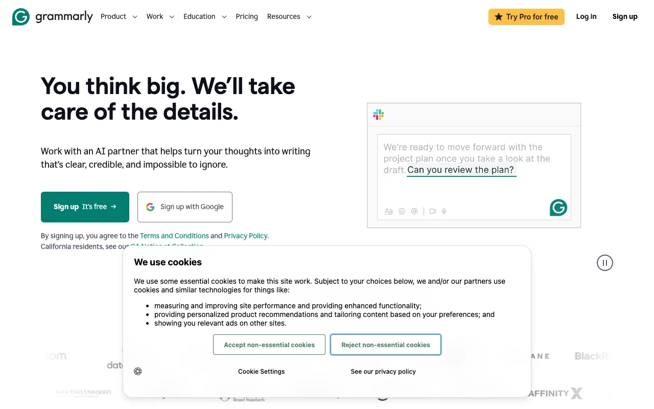 Image of Grammarly – The Essential AI Writing Assistant for Freelance Writers