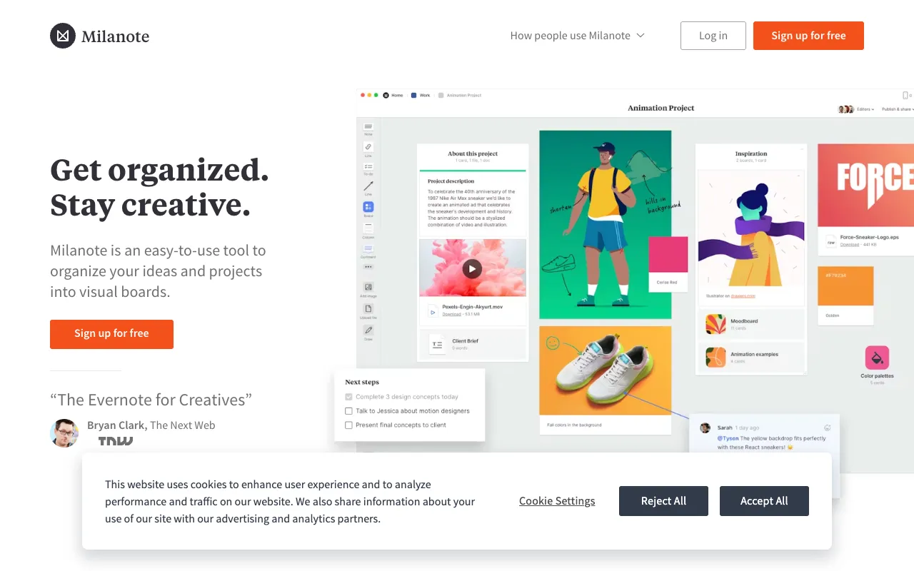 Image of Milanote – Best Visual Organization Tool for Freelance Writers