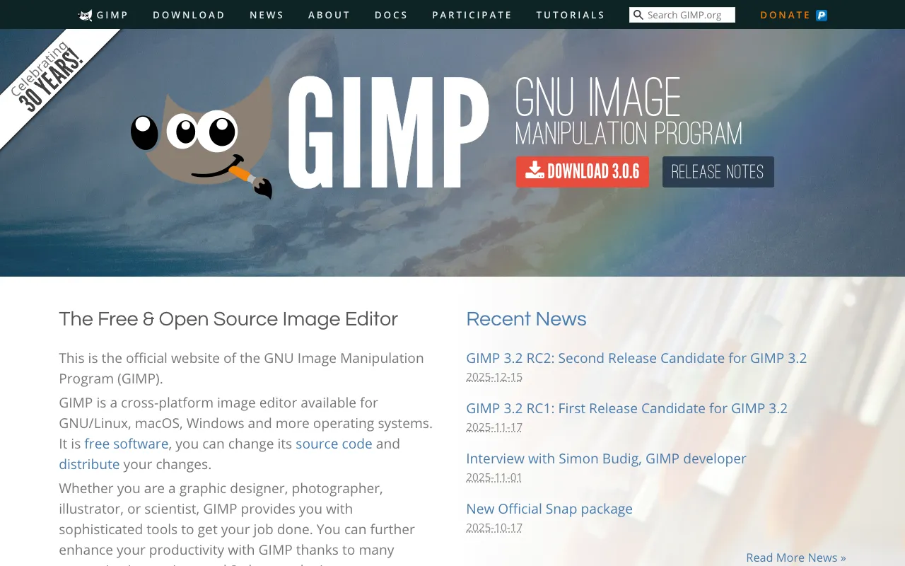 Image of GIMP – Le meilleur éditeur graphique gratuit pour les designers