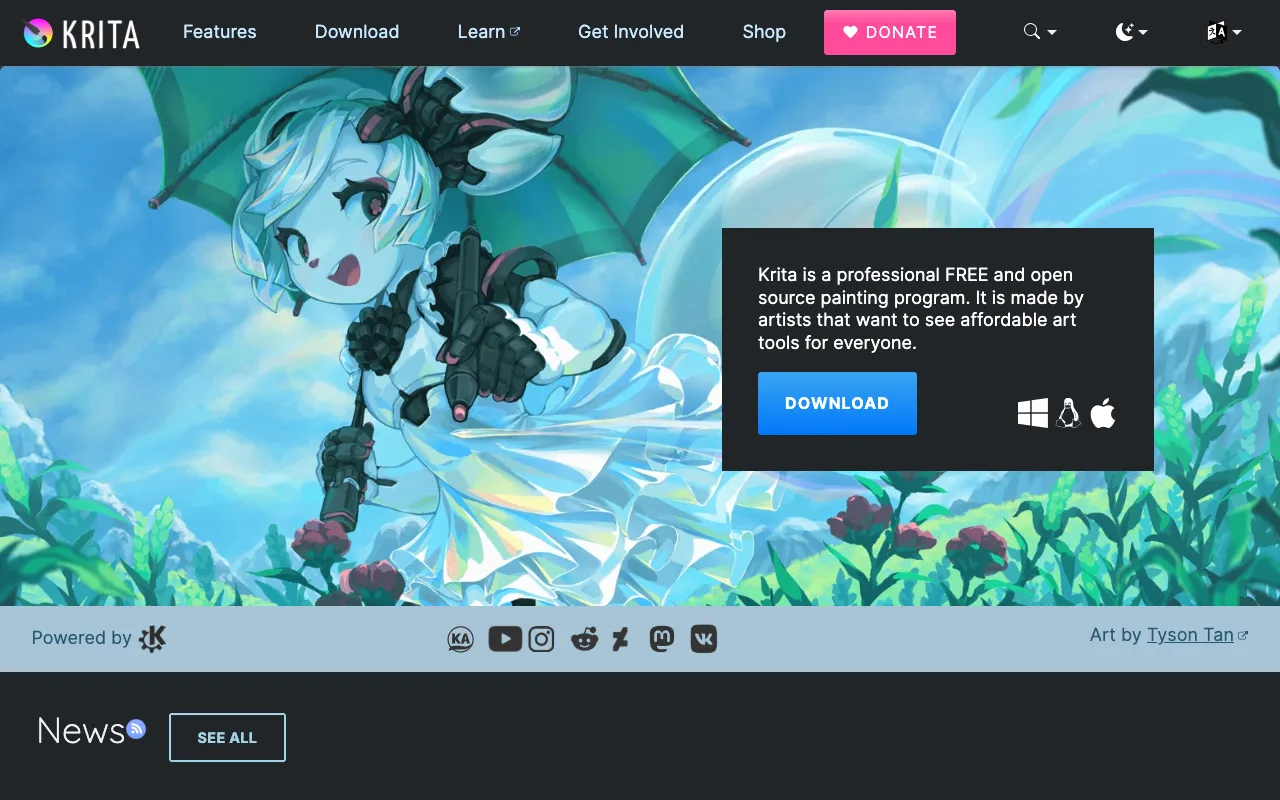 Image of Krita – Le logiciel gratuit ultime de peinture numérique pour graphistes