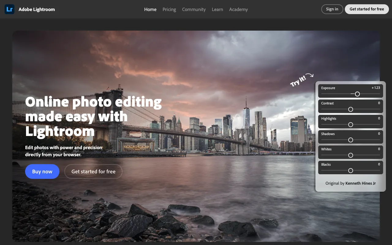 Image of Adobe Lightroom – Best Photo Editing Software for Instagram Influencers