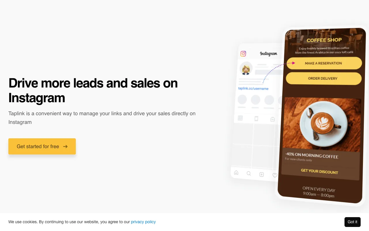 Image of Taplink – The Ultimate Link-in-Bio Solution for Instagram Influencers