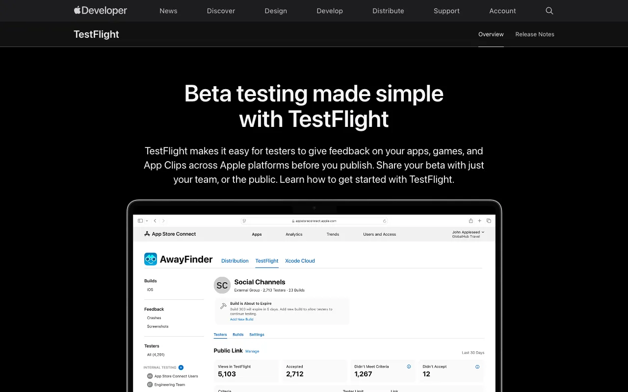 Image of TestFlight – Best Beta Testing Platform for iOS Developers