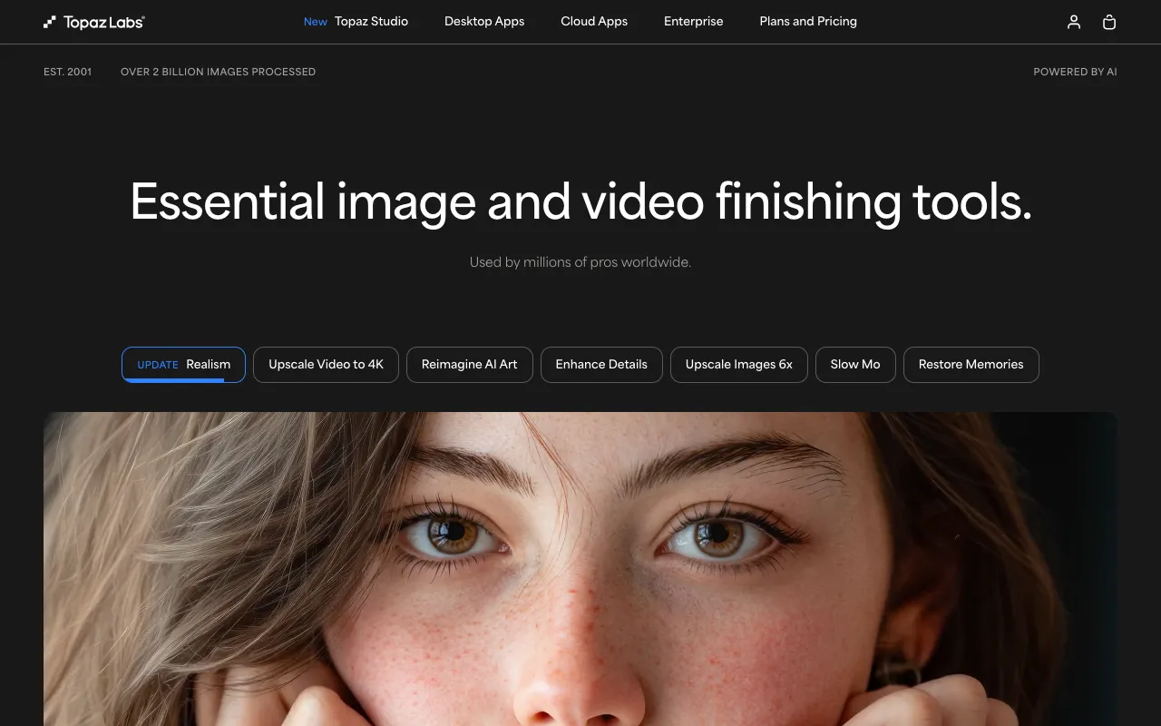 Image of Topaz Labs AIスイート – 写真家のための最高のAI搭載画像ツール