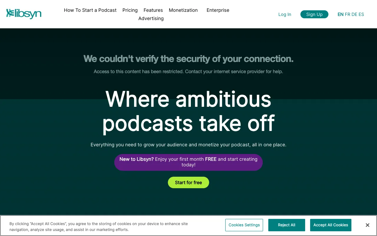 Image of Libsyn – Best Podcast Hosting for Reliability & Distribution