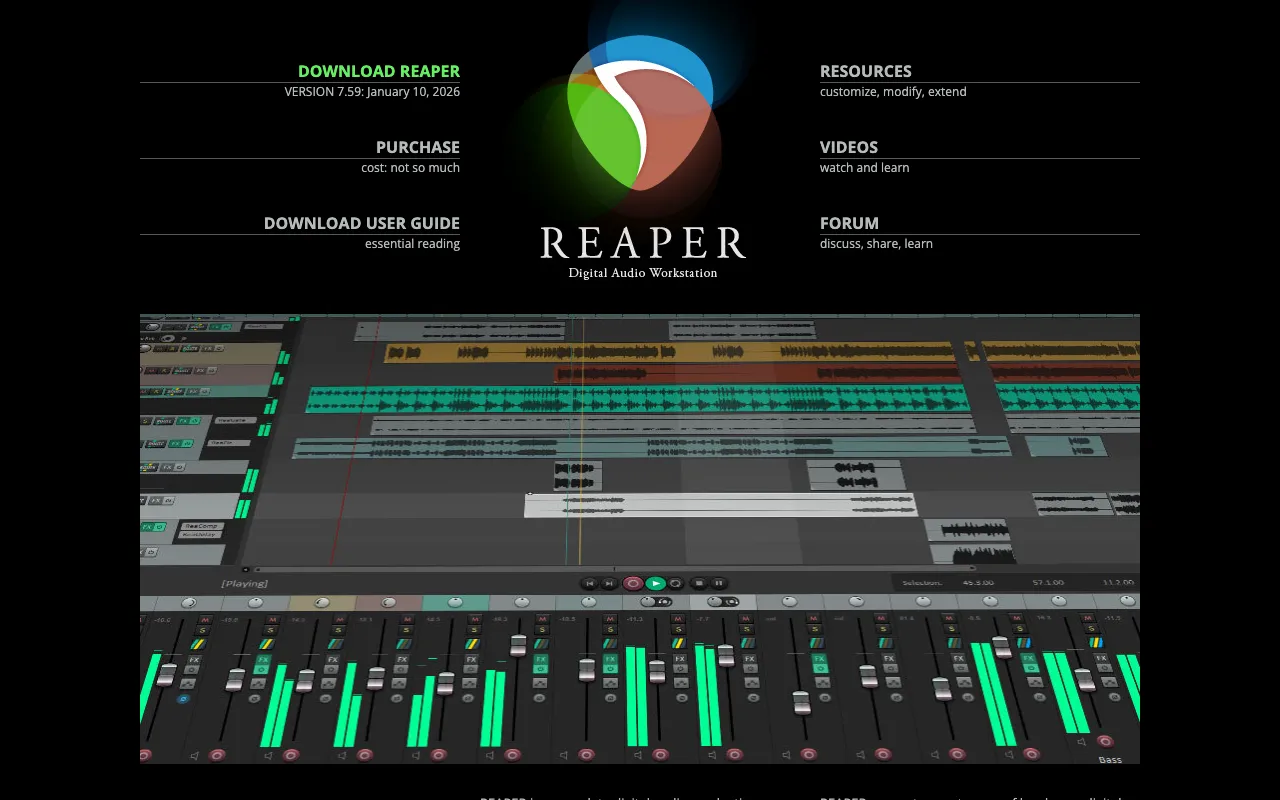 Image of Reaper – The Best Digital Audio Workstation for Podcasters