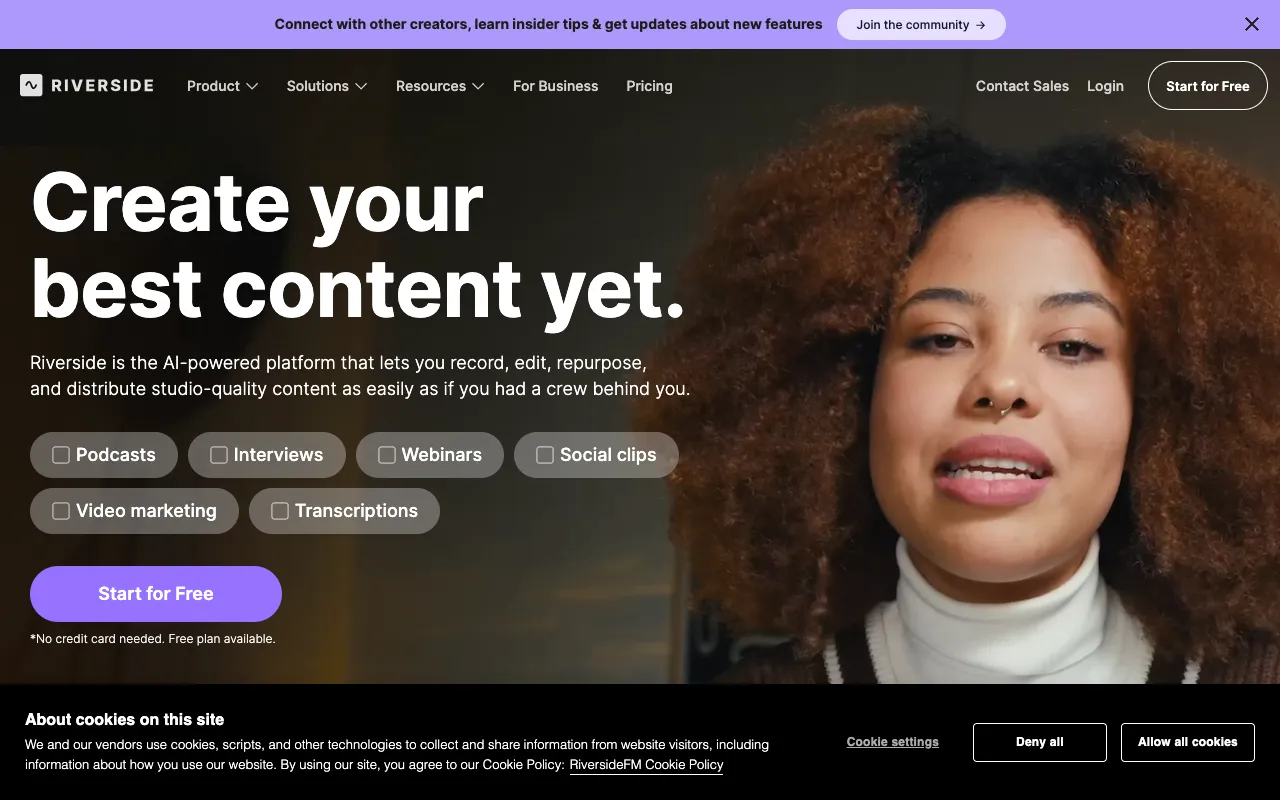 Image of Riverside.fm – The Professional Platform for Remote Podcast Recording