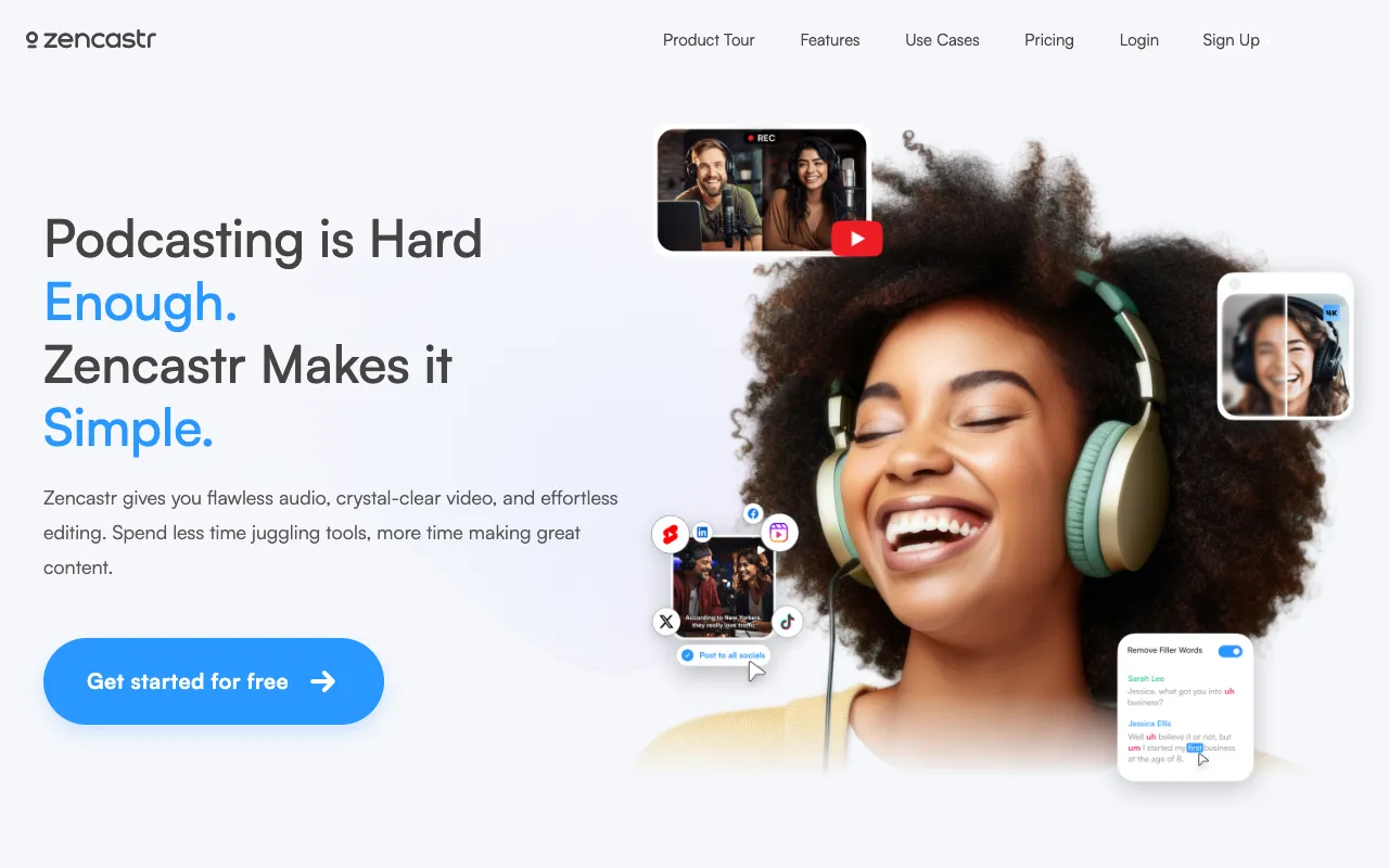 Image of Zencastr – The Premier Web-Based Platform for Remote Podcast Recording