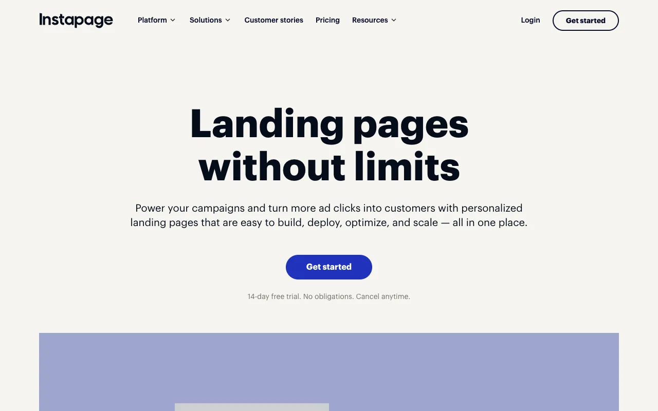 Image of Instapage – The Best Landing Page Builder for PPC Advertisers