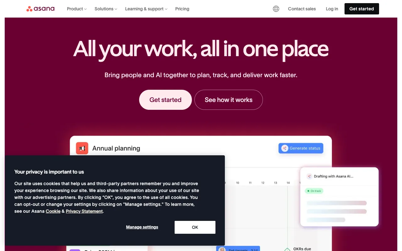 Image of Asana – The Ultimate Work Management Platform for Project Managers