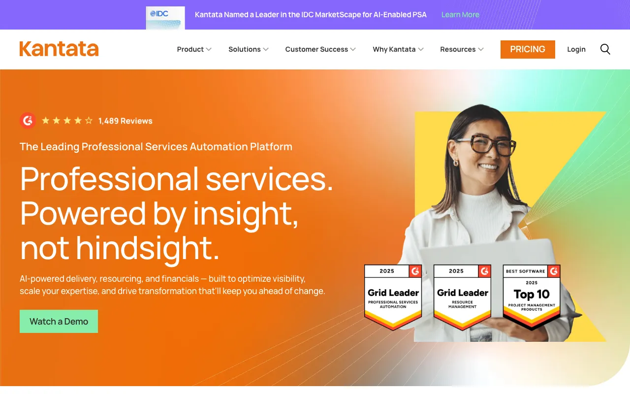 Image of Kantata – Best Professional Services Automation Platform for Project Managers