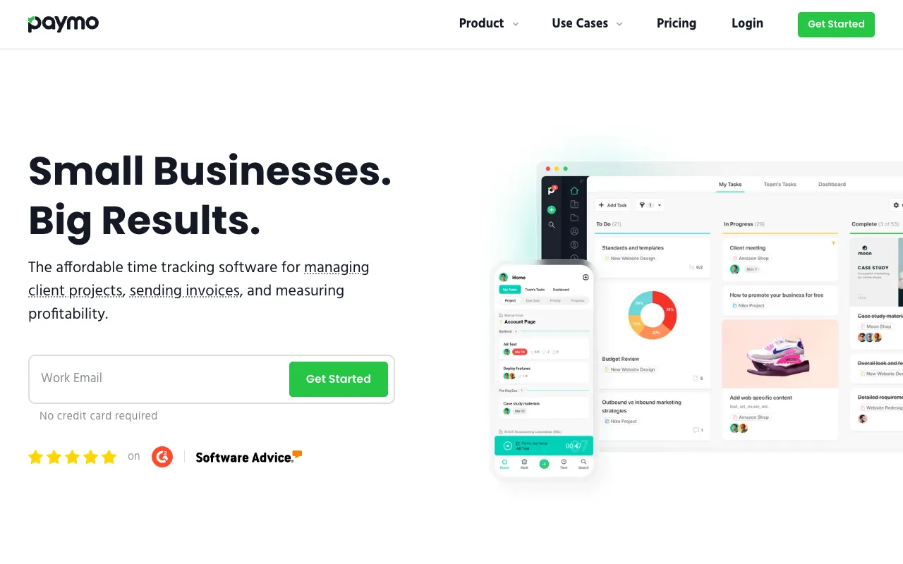 Image of Paymo – The All-in-One Project Management Platform for Small Businesses
